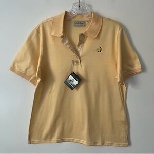 NEW Bobby Jones Masters Augusta National Yellow Floral Polo Shirt Women’s M